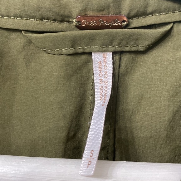 Free People wind swept jacket size small.Green and blue - Picture 6 of 15